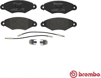 Brembo P 56 038 - Комплект спирачно феродо, дискови спирачки vvparts.bg