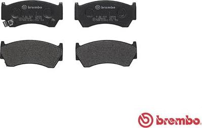 Brembo P 56 033 - Комплект спирачно феродо, дискови спирачки vvparts.bg