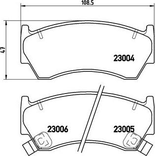 Brembo P 56 033 - Комплект спирачно феродо, дискови спирачки vvparts.bg