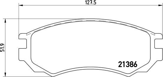 Brembo P 56 028 - Комплект спирачно феродо, дискови спирачки vvparts.bg