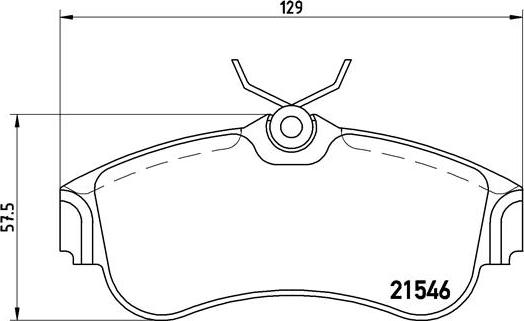 Brembo P 56 022 - Комплект спирачно феродо, дискови спирачки vvparts.bg