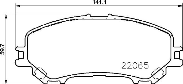 Brembo P 56 100 - Комплект спирачно феродо, дискови спирачки vvparts.bg