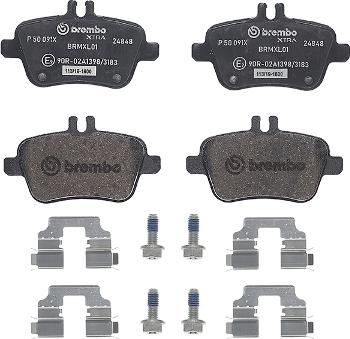 Brembo P 50 091X - Комплект спирачно феродо, дискови спирачки vvparts.bg
