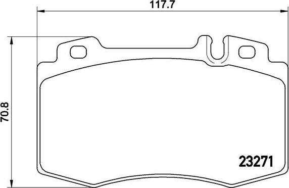 Brembo P 50 041 - Комплект спирачно феродо, дискови спирачки vvparts.bg