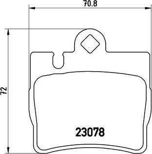 Brembo P 50 042 - Комплект спирачно феродо, дискови спирачки vvparts.bg