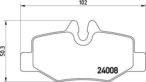 Brembo P 50 051 - Комплект спирачно феродо, дискови спирачки vvparts.bg