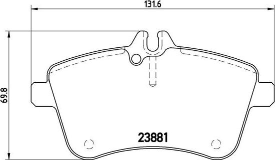 Brembo P 50 057 - Комплект спирачно феродо, дискови спирачки vvparts.bg