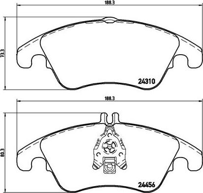 Brembo P 50 069X - Комплект спирачно феродо, дискови спирачки vvparts.bg