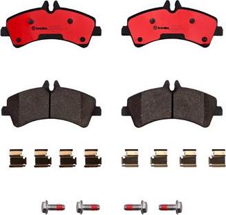 Brembo P50060N - Комплект спирачно феродо, дискови спирачки vvparts.bg