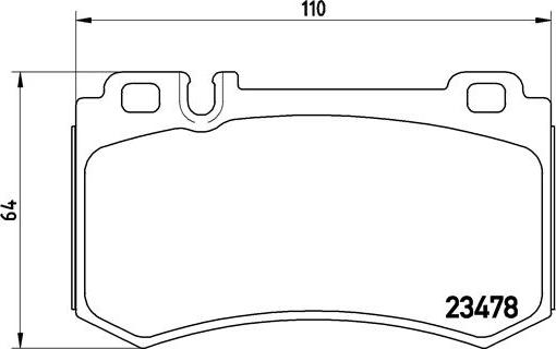 Brembo P 50 061 - Комплект спирачно феродо, дискови спирачки vvparts.bg