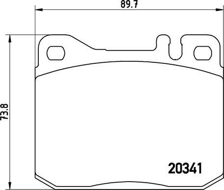 Brembo P 50 004 - Комплект спирачно феродо, дискови спирачки vvparts.bg