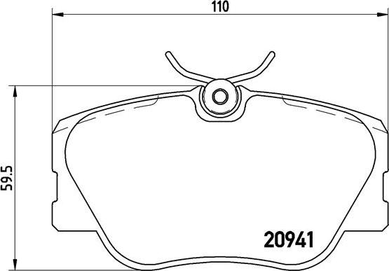 Brembo P 50 008 - Комплект спирачно феродо, дискови спирачки vvparts.bg