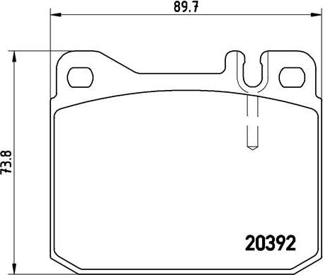 Brembo P 50 002 - Комплект спирачно феродо, дискови спирачки vvparts.bg