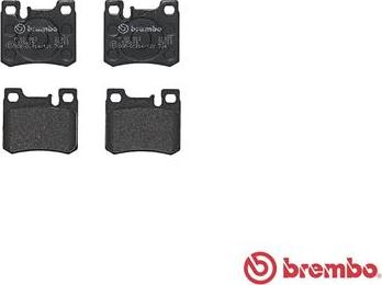 Brembo P 50 012 - Комплект спирачно феродо, дискови спирачки vvparts.bg