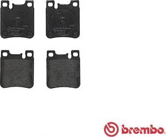 Brembo P 50 017 - Комплект спирачно феродо, дискови спирачки vvparts.bg
