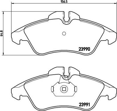 Brembo P 50 080 - Комплект спирачно феродо, дискови спирачки vvparts.bg