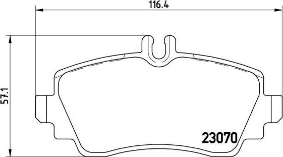 Brembo P 50 035 - Комплект спирачно феродо, дискови спирачки vvparts.bg