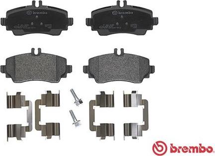 Brembo P 50 036 - Комплект спирачно феродо, дискови спирачки vvparts.bg