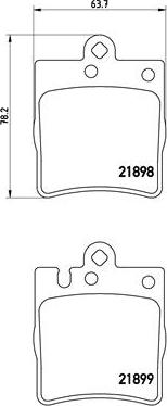 Brembo P 50 033 - Комплект спирачно феродо, дискови спирачки vvparts.bg