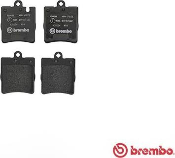 Brembo P 50 033 - Комплект спирачно феродо, дискови спирачки vvparts.bg