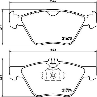 Brembo P 50 026 - Комплект спирачно феродо, дискови спирачки vvparts.bg