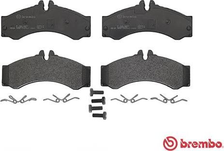 Brembo P 50 028 - Комплект спирачно феродо, дискови спирачки vvparts.bg