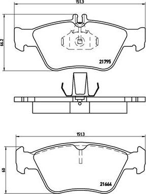 Brembo P 50 023 - Комплект спирачно феродо, дискови спирачки vvparts.bg