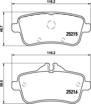 Brembo P 50 101 - Комплект спирачно феродо, дискови спирачки vvparts.bg