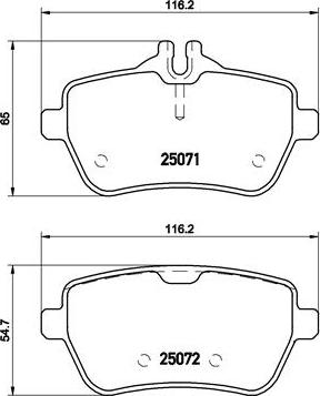 Brembo P 50 103 - Комплект спирачно феродо, дискови спирачки vvparts.bg