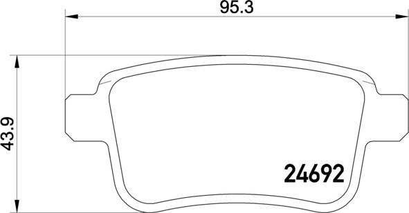 Brembo P 50 107 - Комплект спирачно феродо, дискови спирачки vvparts.bg