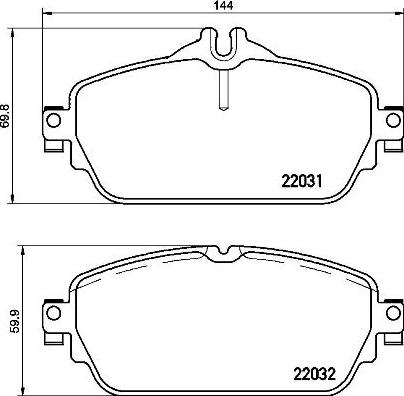 J&S Automotive VBP4052 - Комплект спирачно феродо, дискови спирачки vvparts.bg