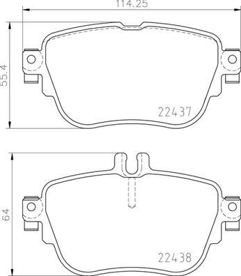 Brembo P 50 136 - Комплект спирачно феродо, дискови спирачки vvparts.bg