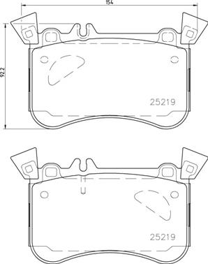 Brembo P 50 121 - Комплект спирачно феродо, дискови спирачки vvparts.bg