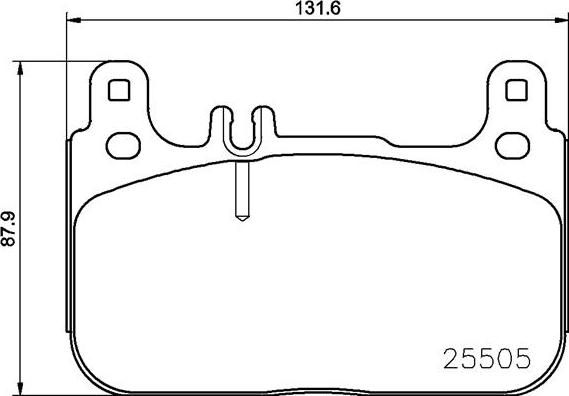 Brembo P50128N - Комплект спирачно феродо, дискови спирачки vvparts.bg