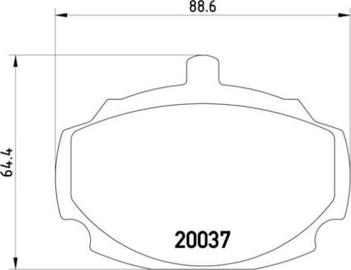 Brembo P 52 001 - Комплект спирачно феродо, дискови спирачки vvparts.bg