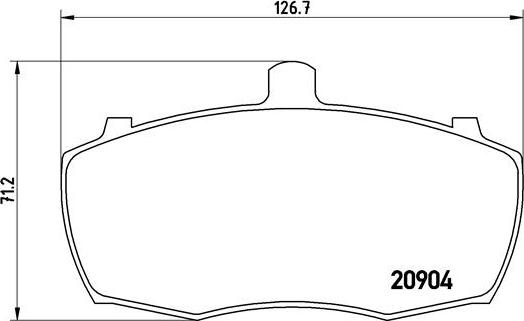 Brembo P 52 012 - Комплект спирачно феродо, дискови спирачки vvparts.bg