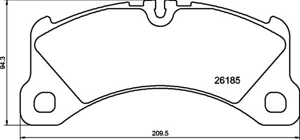 Brembo P 65 047 - Комплект спирачно феродо, дискови спирачки vvparts.bg