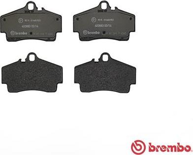 Brembo P 65 008 - Комплект спирачно феродо, дискови спирачки vvparts.bg