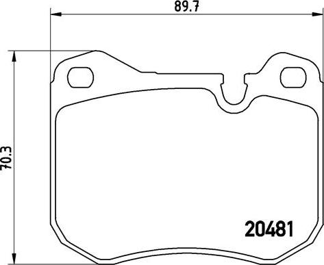 Brembo P 65 002 - Комплект спирачно феродо, дискови спирачки vvparts.bg