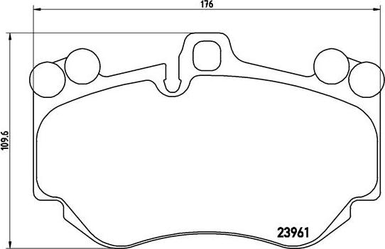 Brembo P 65 016 - Комплект спирачно феродо, дискови спирачки vvparts.bg