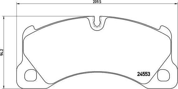 Brembo P 65 017 - Комплект спирачно феродо, дискови спирачки vvparts.bg