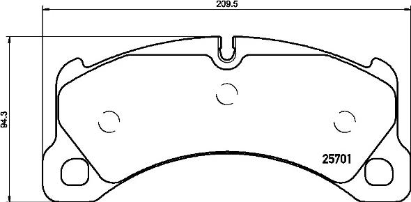 Brembo P 65 033 - Комплект спирачно феродо, дискови спирачки vvparts.bg