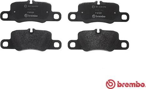 Brembo P 65 029 - Комплект спирачно феродо, дискови спирачки vvparts.bg