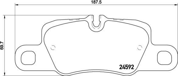 Brembo P 65 024 - Комплект спирачно феродо, дискови спирачки vvparts.bg