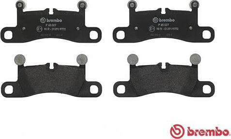 Brembo P 65 027 - Комплект спирачно феродо, дискови спирачки vvparts.bg