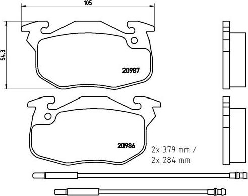 Brembo P 61 099 - Комплект спирачно феродо, дискови спирачки vvparts.bg