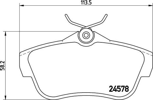 Brembo P 61 095 - Комплект спирачно феродо, дискови спирачки vvparts.bg