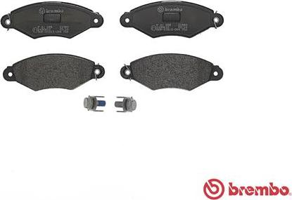 Brembo P 61 098 - Комплект спирачно феродо, дискови спирачки vvparts.bg