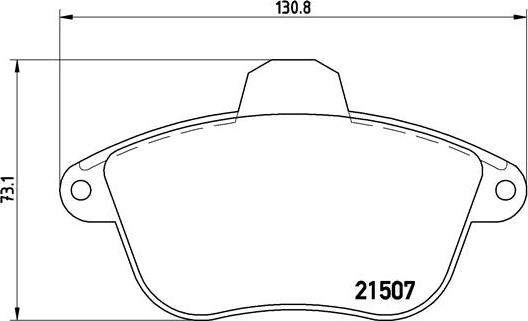 Brembo P 61 048 - Комплект спирачно феродо, дискови спирачки vvparts.bg