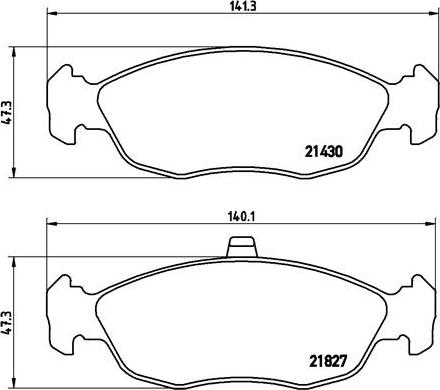 Brembo P 61 051 - Комплект спирачно феродо, дискови спирачки vvparts.bg